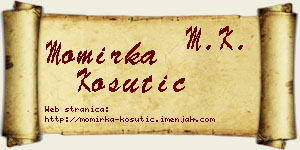 Momirka Košutić vizit kartica